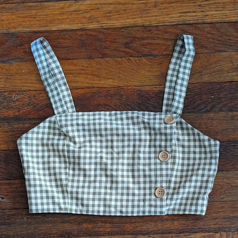 Lunik Yellow Crop Top